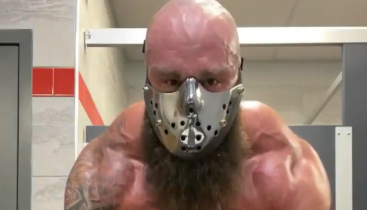 New video of Braun Strowman looking shredded with his new look
