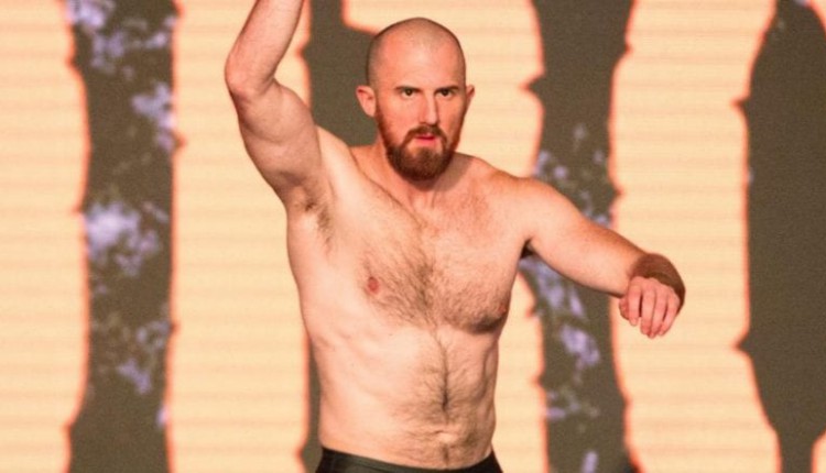 PHOTO: Oney Lorcan shows off face wound he suffered during WarGames match