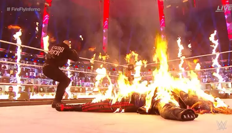 WWE TLC results: Randy Orton set "The Fiend" Bray Wyatt on fire