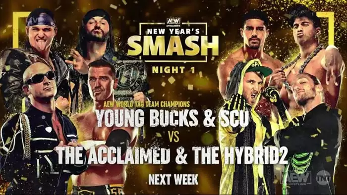 Updated card for AEW New Year