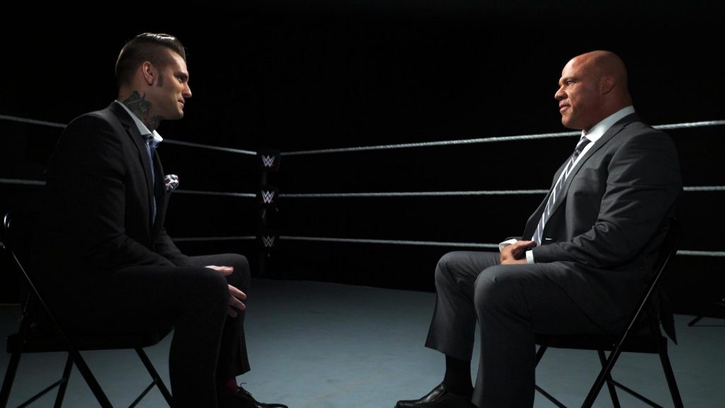 Corey Graves Interviews WWE Hall of Famer Kurt Angle Before Wrestlemania