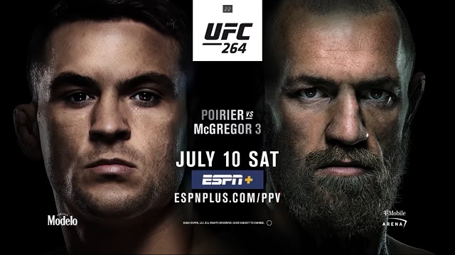 Watch UFC 264: Poirier vs. McGregor 3 7/10/2021 PPV Full Show Online Free