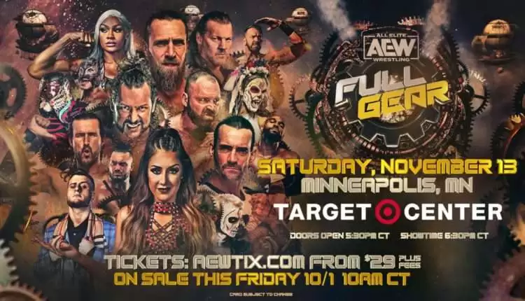AEW officially announces new location for Full Gear PPV on November 13 -