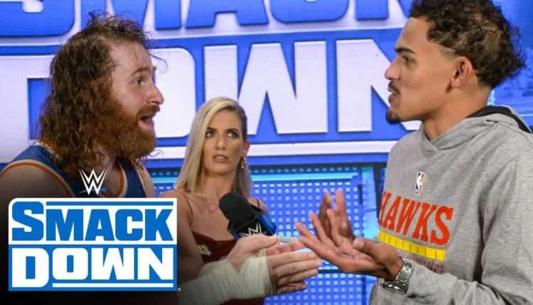 Sami Zayn bring out Atlanta Hawks star Trae Young during last night's WWE Friday Night SmackDown