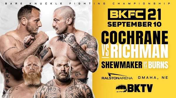 Watch BKFC 21 : Cochrane vs. Richman 9/10/2021 Full Show Online Free