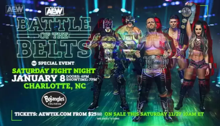 AEW announces special Battle of the Belts