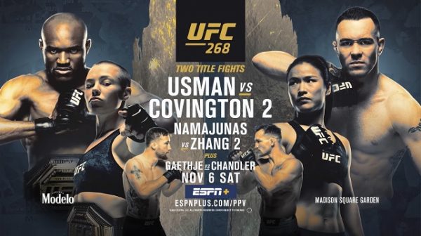 Watch UFC 268: Usman vs. Covington 2 11/6/2021 PPV Full Show Online Free