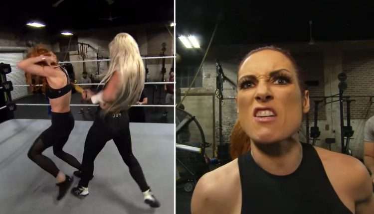 WWE posts video of Liv Morgan attacking Becky Lynch while training