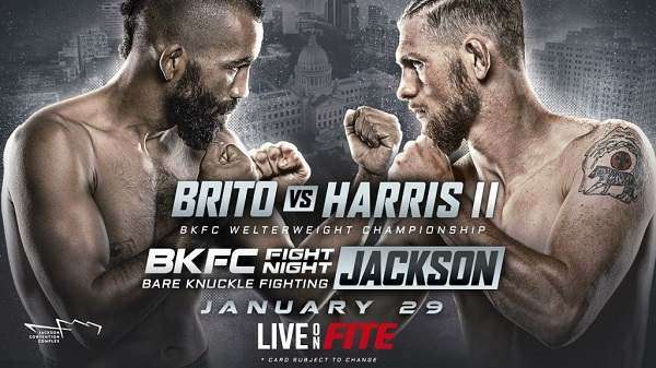 Watch BKFC Fight Night Jackson: Brito vs. Harris II 1/29/2022 Full Show Online Free