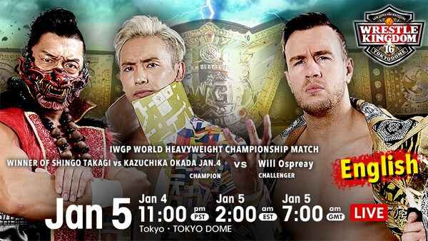 Watch NJPW Wrestle Kingdom 16 PPV 1/5/2022 Day 2 Full Show Online Free