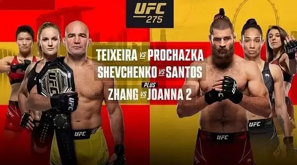 Watch UFC 275 Teixeira vs Prochazka 6/11/2022 – 11th June 2022 Full Show Online