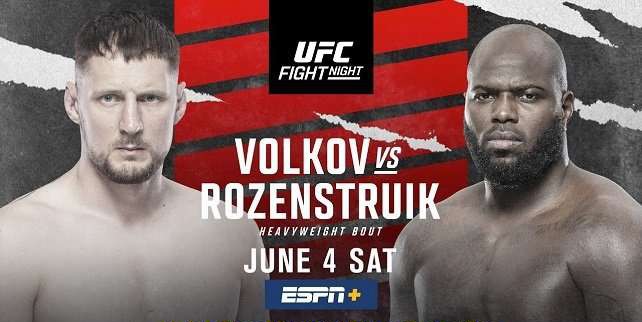 Watch UFC Fight Night 207: Volkov vs Rozenstruik 6/4/2022 Full Show Online Free
