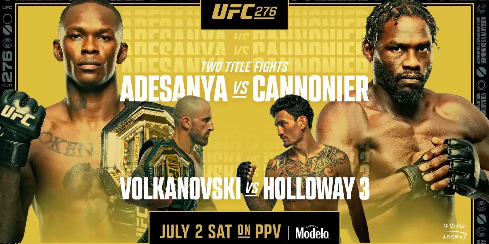 Watch UFC 276: Adesanya vs. Cannonier PPV 7/2/22 – 2nd July 2022 Full Show Online