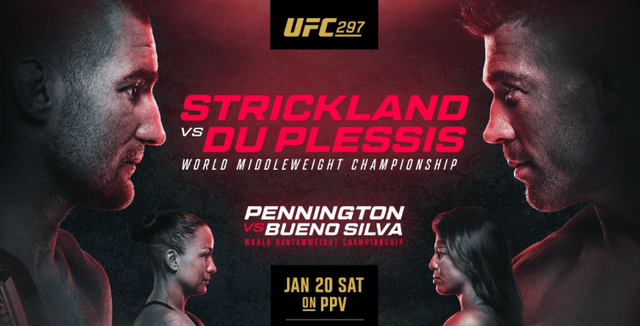 Watch UFC 297: Strickland vs. du Plessis 2024 1/20/24 Full Show Online Free