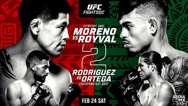 Watch UFC Fight Night: Moreno vs. Royval 2 2/24/24 Full Show Online Free