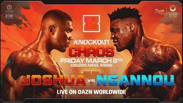 Anthony Joshua vs. Francis Ngannou Full Fight Replay Full Show Online Free