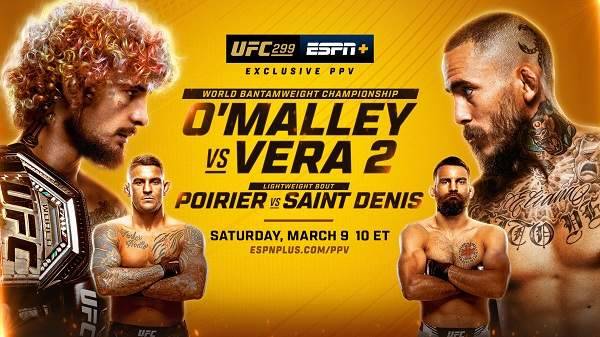 UFC 299 – Sean O’Malley vs. Marlon Vera – Mar 9, 2024 Full Show Online Free