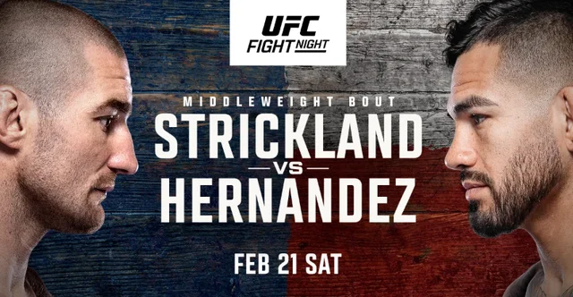 Watch UFC Fight Night: Strickland vs. Hernandez 2/21/26 Full Show Online Free
