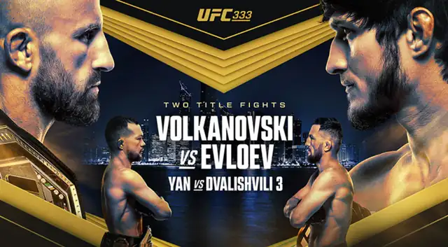 Watch UFC 333 PPV: Volkanovski vs. Evloev 2026 10/24/26 Full Show Online Free
