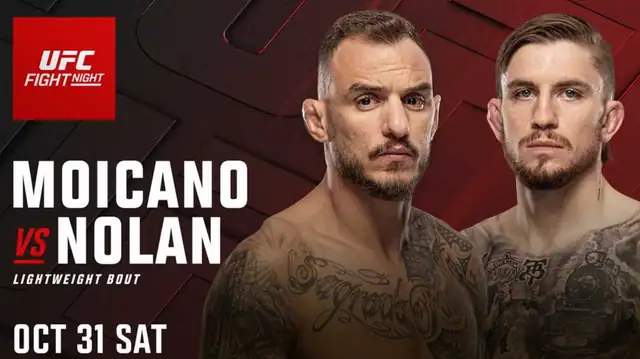 Watch UFC Fight Night: Moicano vs. Nolan 10/31/26 Full Show Online Free